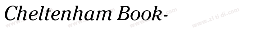 Cheltenham Book字体转换 Cheltenham Book字体转换